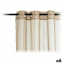 Curtains 140 x 260 cm Beige (6 Units)