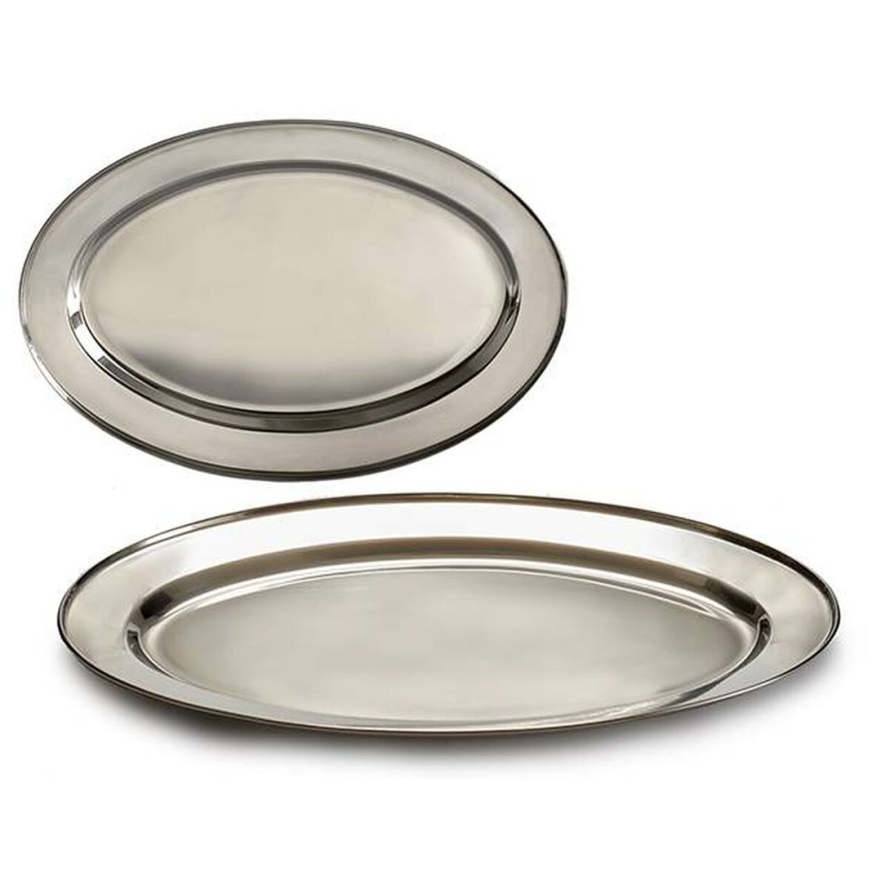 Tray Kinvara 2037-35 Silver Stainless steel 35 x 2 x 23 cm (24 Units)