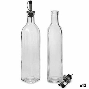 Öl- und Essig-Set Vivalto WJ6079-L Durchsichtig Glas Kristall 2 x 50 ml 5,7 x 29,5 x 5,7 cm (12 Stück)