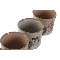 Piece Coffee Cup Set Home ESPRIT Blue Pink Stoneware 180 ml 4 Pieces