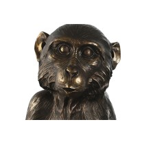 Figurine Décorative Home ESPRIT Doré Brun foncé Singe 40 x 37 x 50 cm