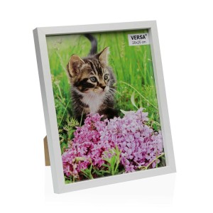 Photo frame Versa White MDF Wood 3 x 27 x 22 cm