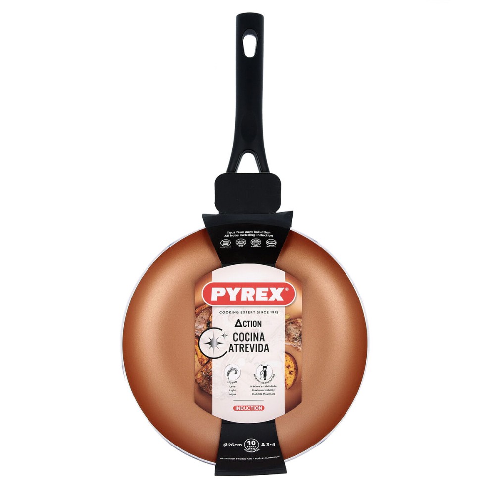 Poêle Pyrex Action Aluminium estampé Cuivre 26 cm