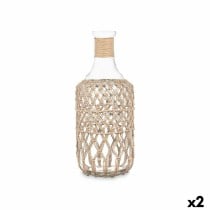 Bottle 21638BR Transparent 19 x 48 cm Decorative (2 Units)