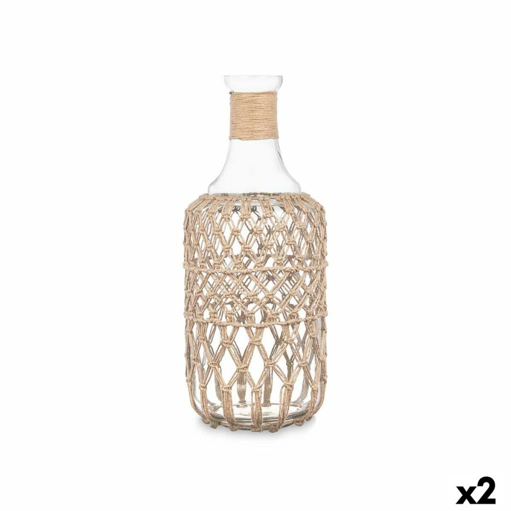 Flasche 21638BR Durchsichtig 19 x 48 cm Deko (2 Stück)