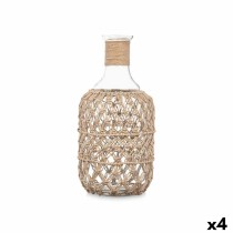 Bouteille 21639BR Transparent Naturel 18 x 38 cm Décorative (4 Unités)