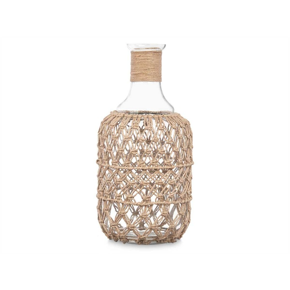 Bottle 21639BR Transparent Natural 18 x 38 cm Decorative (4 Units)