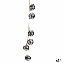 Décorations de Noël Krist+ 00547-1 Argenté Métal Serpent à sonnettes 5 x 2,5 x 41 cm (24 Unités)