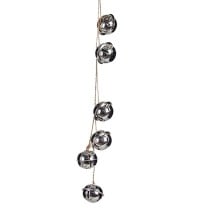 Christmas bauble Krist+ 00547-1 Silver Metal Rattle 5 x 2,5 x 41 cm (24 Units)