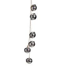 Décorations de Noël Krist+ 00547-1 Argenté Métal Serpent à sonnettes 5 x 2,5 x 41 cm (24 Unités)