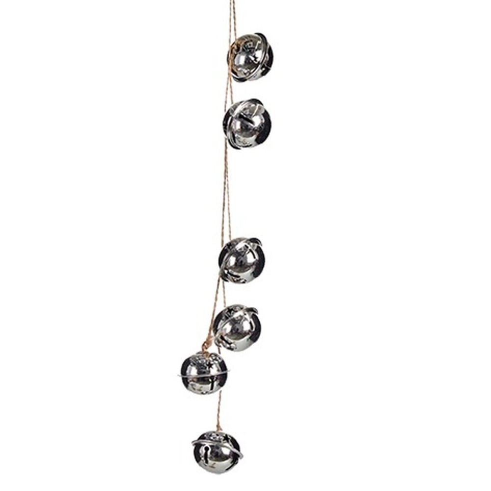 Décorations de Noël Krist+ 00547-1 Argenté Métal Serpent à sonnettes 5 x 2,5 x 41 cm (24 Unités)