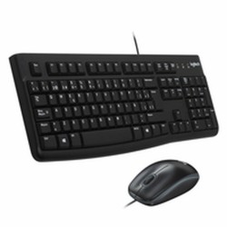 Tastatur mit Maus Logitech Desktop MK120 USB Schwarz Italienisch