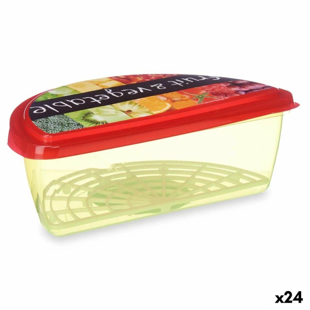 Lunchbox Leknes TP581-3 Bunt Kunststoff 23 x 8 x 13 cm Obst und Gemüse (24 Stück)