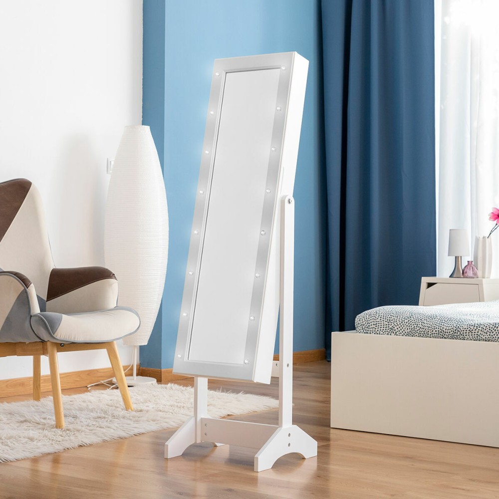 Armoire à Bijoux sur Pied avec Miroir et LED Jewight InnovaGoods