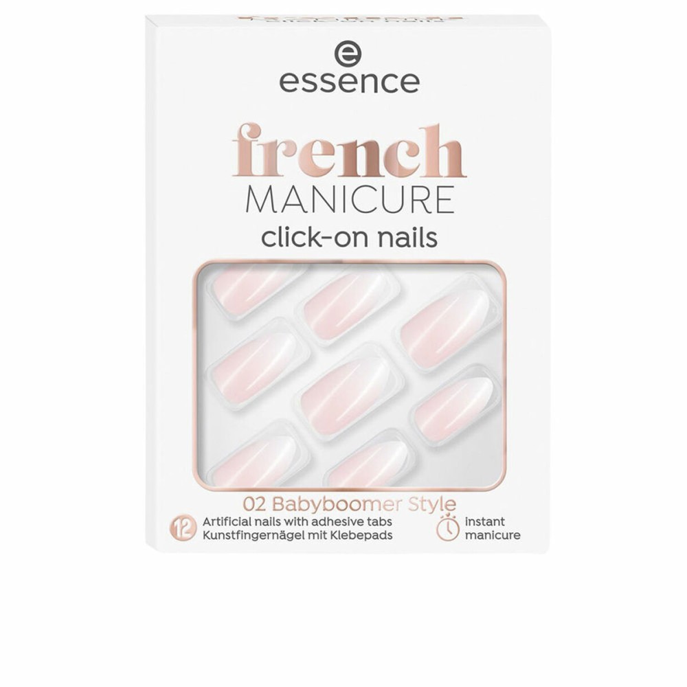 Faux ongles Essence French Autocollants Réutilisable Nº 02 Babyboomer style (12 Unités)