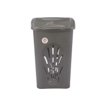 Laundry basket Stefanplast Anthracite Plastic 50 L 37 x 56 x 39 cm (6 Units)