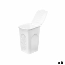 Panier à linge Stefanplast Blanc Plastique 50 L 37 x 56 x 39 cm (6 Unités)