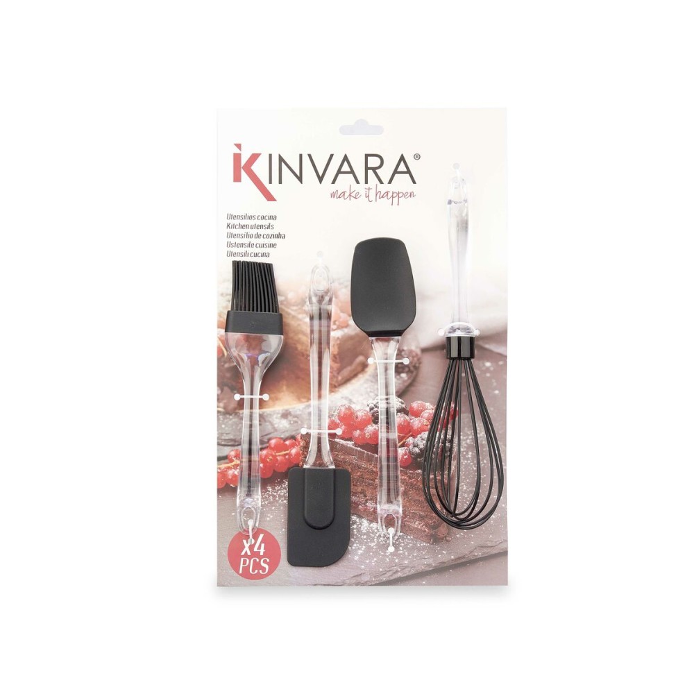 Ensemble d'ustensiles de cuisine Kinvara KT151037 Silicone Plastique Pâtisserie (6 Unités)