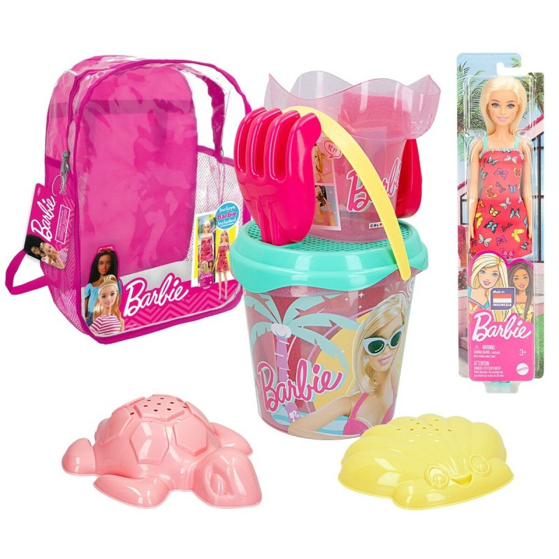 Strandspielzeuge-Set Barbie 8 Stücke 18 x 16 x 18 cm