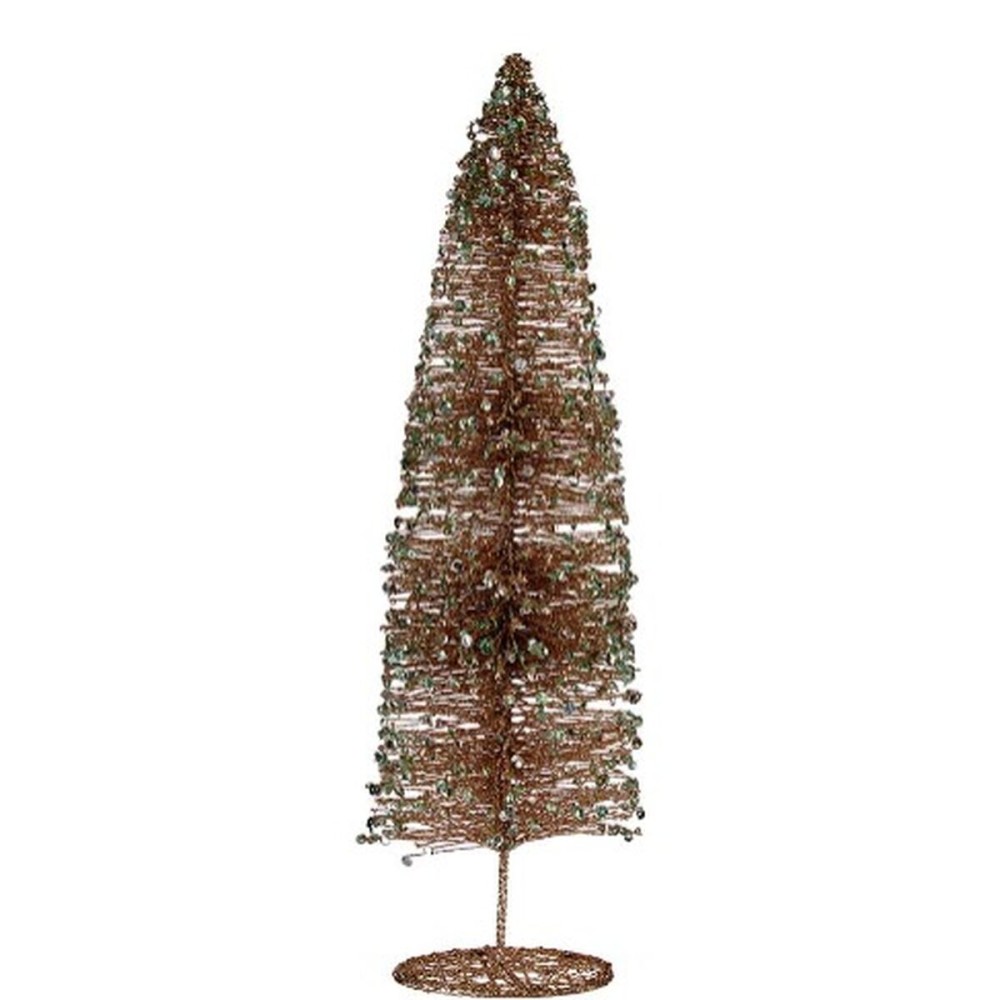 Christmas Tree Sequins champagne 10 x 40 x 10 cm (6 Units)