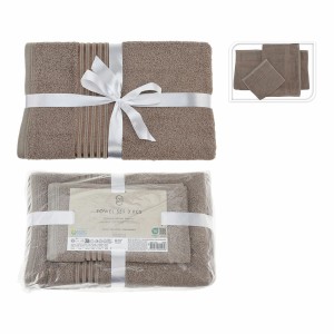 Ensemble de serviettes de toilette Essentials Taupe (3 Pièces)