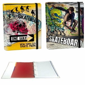 Reliure à anneaux SENFORT Skateboard Multicouleur A4