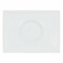 Assiette plate Inde Gourmet Porcelaine Blanc 29,5 x 22 x 3 cm (6 Unités)