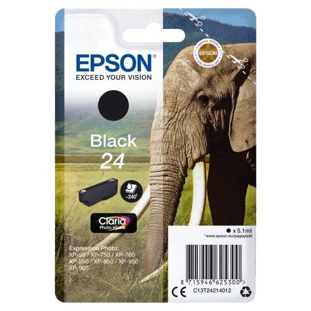 Original Ink Cartridge Epson Cartucho 24 negro Black