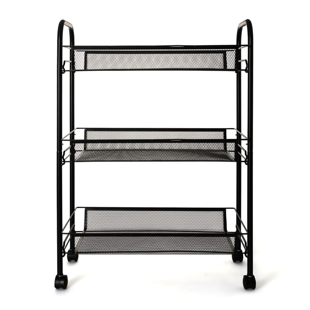 Vegetable trolley Quid Tito Black Metal 44 x 26 x 63 cm