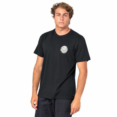 T shirt à manches courtes Rip Curl Wettie Essential Noir Homme