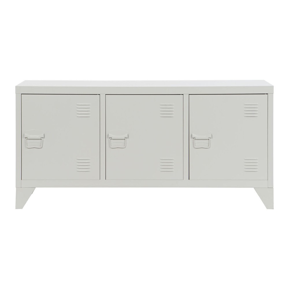 TV furniture Home ESPRIT White Metal 120 x 40 x 58 cm