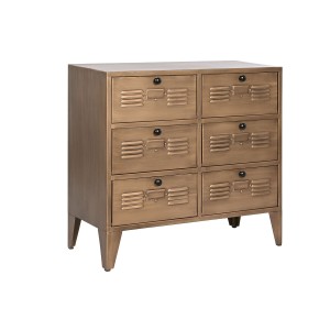 Chest of drawers Home ESPRIT Golden Metal Loft 78 x 34 x 70 cm