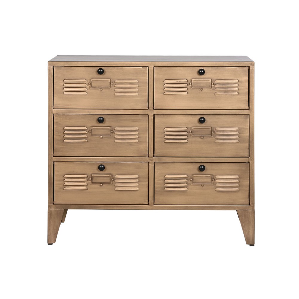 Chest of drawers Home ESPRIT Golden Metal Loft 78 x 34 x 70 cm