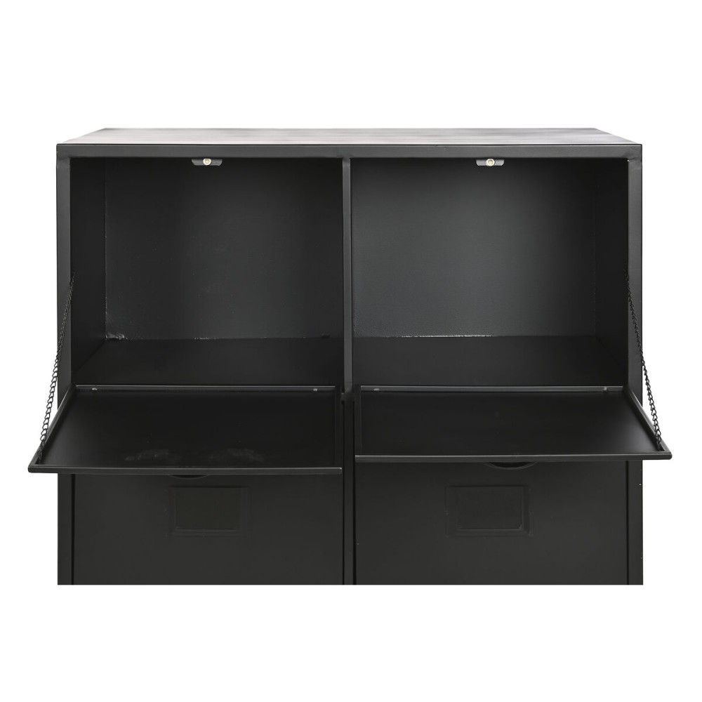 Schubladenschrank Home ESPRIT Schwarz Metall Loft 75 x 45 x 80 cm