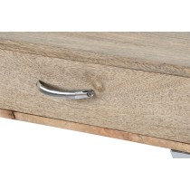Meuble d'Entrée avec Tiroirs Home ESPRIT Marron Argenté Marron Clair 110 x 40 x 76 cm 110 x 41,5 x 76 cm (3 Pièces)