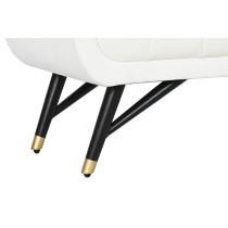 Banquette Home ESPRIT Blanc Noir 120 x 40 x 42 cm