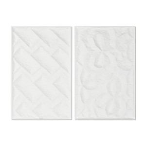 Painting Home ESPRIT Modern With relief 58,5 x 4 x 92,5 cm (2 Units)