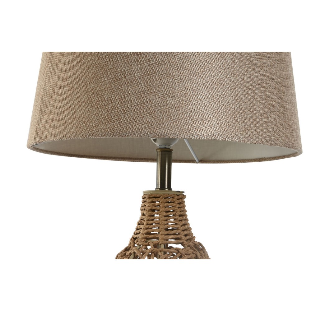 Tischlampe Home ESPRIT Braun Beige Gold natürlich 50 W 220 V 33 x 33 x 60 cm