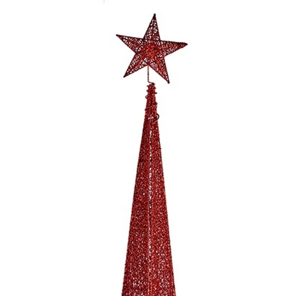 Sapin de Noël Krist+ 00155 Rouge Métal Plastique Tour 42 x 218 x 42 cm (3 Unités)