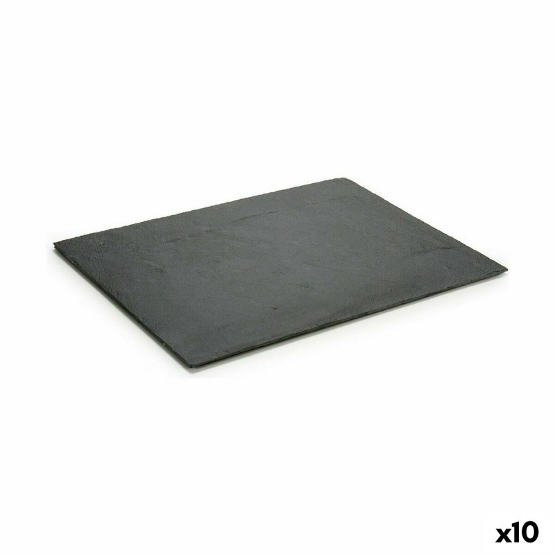 Snack tray Kinvara SJ3040 Black 40 x 0,5 x 30 cm (10 Units)