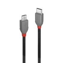 USB-Kabel LINDY 36892 Schwarz Schwarz/Grau 2 m