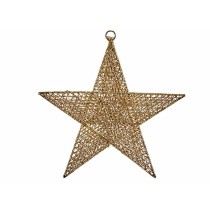 Christmas bauble Star Golden Metal 30 x 32 x 0,5 cm (24 Units)