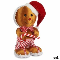 Decorative Figure Cookie Brown Red polystyrene 19 x 33 x 15 cm (4 Units)