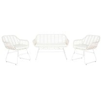 Ensemble Canapé + Table DKD Home Decor Métal rotin synthétique 124 x 74 x 84 cm