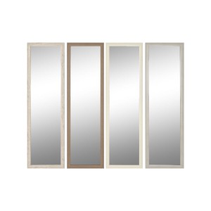 Wall mirror Home ESPRIT White Brown Beige Grey Crystal polystyrene 36 x 2 x 125 cm (4 Units)