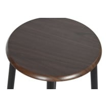 Ensemble Table + 2 Chaises DKD Home Decor Marron Noir Métal Bois MDF 80 x 50 x 84 cm