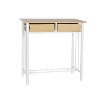 Ensemble Table + 2 Chaises DKD Home Decor Métal Bois MDF 80 x 50 x 84 cm