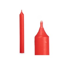 Ensemble de Bougies Acorde 123-C-AR Rouge 2 x 2 x 15 cm (12 Unités)