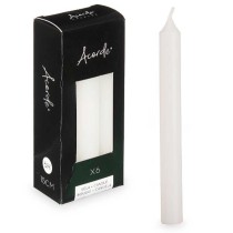 Candle Set Acorde 123-A-AR White 2 x 2 x 15 cm (12 Units)