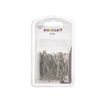 Clips Pincello 383 Silver Metal Large (24 Units)